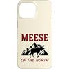 Vintage Nature and Wildlife Adventure Ap Custodia per iPhone 16 Pro Max Alce Del Nord Wildlife Antlers Foresta Natura