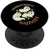 Purranormal Cativity Halloween Cats - Dr Purranormal Cativity Funny Halloween Costume Ghost Cats Gift PopSockets PopGrip Adesivo