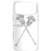 Magliette Grafiche de Box Lacrosse Custodia per iPhone 17 Pro Max Bastoni da lacrosse Disegno di una linea Intercrosse