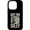 Funny Meme Retro Humor Custodia per iPhone 14 Pro Got Too Silly Cute Cat Meme vibrazioni divertenti