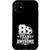 Awesome Soccer Football Birthday Party A Custodia per iPhone 11 8° compleanno ragazzo calcio 8 anni di essere fantastico calcio