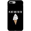 Ice Cream Party & Gelato Gifts Custodia per iPhone 7 Plus/8 Plus Sono qui solo per il meme del gelato Cute Vanilla Soft Serve