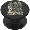 Fight Lung Cancer North Viking Warrior Ogni respiro una vittoria - Norrena Viking combatte il cancro ai polmoni PopSockets PopGrip Adesivo