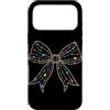 Coquette Bow Aesthetic Christmas Graphic Custodia per iPhone 17 Pro Max Natale Luci Nastro Fiocco Coquette Estetica Vacanza Ragazze