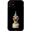Funny Cute Birthday Boy Birthday Girl Ki Custodia per iPhone 11 Festa di compleanno di struzzo cappello e candela celebrazione