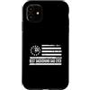 Best Dad Ever Father's Day Dad Birthday Custodia per iPhone 11 Bassotto Doxie Cane Bandiera Americana Patriottica Retro