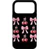 Coquette Bow Aesthetic Cherry Graphic Wo Custodia per iPhone 17 Pro Max Pink Coquette Bow Cherry Ribbon Estetica Ragazzi Giovani