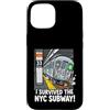 New York City Souvenirs Gifts by DV8sTee Custodia per iPhone 15 Divertente Sono sopravvissuto alla metropolitana di New York Il mio viaggio a New York City