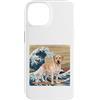 Labrador Retriever Puppy Lover PS Custodia per iPhone 14 Labrador Retriever giapponese Kanagawa Wave Surf Amante dei cani