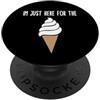 Ice Cream Party & Gelato Gifts Sono qui solo per il meme del gelato Cute Vanilla Soft Serve PopSockets PopGrip Adesivo