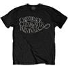 Beichi Creedence Clearwater Revival 'Vintage Logo' (Black) T-Shirt (Large)