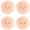 Gosknor 4pz Copricapezzoli con Piercing, Riutilizzabili in Silicone Cuscinetti per Capezzoli con Piercing Adesivi Impermeabili e Comodi Cerotti Protettivi per Il Seno Donna (Color Carne)
