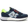 SUN68 JAKI 2.0 FLUO Sneaker da Uomo Blu Z35113-07