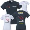 PELUSCIAMO T-Shirt Lavoro Infermiera Dottoressa OSS Stetoscopio Cuore | Maglietta da Donna Personalizzabile con Stampe PS 28870-026-BS