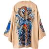 Daoba Uomo Unisex Lovers Character Stampa Top Camicetta Kimono Hot Spring Spa Cover-up Beach Shrug