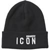 DSQUARED2 Cappello Uomo Autunno/Inverno KNW000101W04331 M063 Cappello Nero Uni