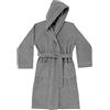 Zucchi ACCAPPATOIO UOMO DONNA ZUCCHI SOLOTUO CON CAPPUCCIO TAGLIA L 50/52 DA VIAGGIO MICROSPUGNA DI PURO COTONE 100% 230gr/m² (OMBRA - 1736)