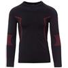 Payper THERMO PRO 280 LS Maglia termica da uomo girocollo maniche lunghe raglan misto poliammide poliestere tessuto elasticizzato speciali tramature Nero (S/M)