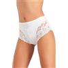 JADEA 12 Pezzi Slip Vita Alta Effetto Pancerina Donna 792 Pizzo e Cotone Modal
