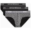 Emporio Armani Stretch Cotton Core Logoband 3-pack Brief, Slip Uomo, Blu (Marin-pr Marin-marin), S