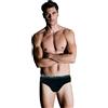 Nottingham 12 Pezzi Slip Uomo SM80.M con Elastico Esterno in Cotone Bielastico, Assortito(Blu,Grigio Antracite e Nero), 5/L