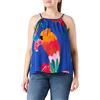 Desigual Blus_rodas Camicia da Donna, Blue, XL