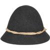 Hatshopping Cappellishop Schinderhannes Cappello Tradizionale Tirolese Oktoberfest 54 cm - Antracite