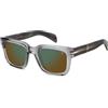 David Beckham Occhiali da Sole DB 7100/S GREY/GREEN MIRRORED 52/21/145 uomo