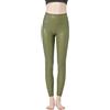 JOPHY & CO. Pantalone Aderente Skinny Donna Bielastico Ecopelle con Cucitura Esterna a T (cod. 9837) (Verde Militare, S)