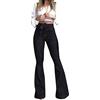 NOAGENJT jeans donna vita bassa pantaloni invernali donna eleganti vita alta Pantaloni Donna Invernali Vita Alta jeans strappati donna skinny bottoni Nero-B 18.99