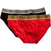 Dirk Bikkembergs Slip Uomo Bikkembergs Confezione 2 Capi Elastico a Vista Cotone Elasticizzato Underwear Articolo: BKK42USP21BI, MIXCOLOR Mix Color, M - EU M - US S - FR 3