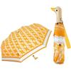 KUNYOS Ombrello Compatto E Divertente A Forma Di Testa D'anatra, Ombrello Automatico Creativo Con Manico In Legno E Antivento, Ombrelli Pieghevole Ultraleggero For Donna(Yellow Orange)
