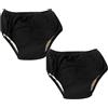 Generic Mutandine In Cotone Incontinenza Biancheria Intima Anti-perdita Pannolini In Stoffa For Adulti For Donne E Uomini Lavabili Post-operatori Riutilizzabili For Anziani Impermeabili(Black,XL)
