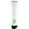 FLOKY - Run Up Medium 25 - Calze biomeccanica sportiva - Bianco/Verde Fluo - Taglia M/L