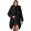 MJGkhiy Piumini Abbigliamento Donna Sotto I 50 Euro Giubbotto Invernale Elegante Cappotto Caldo Giacca Trapuntata Lungo Antivento con Cappuccio Casual Parka Piumino Imbottito con Zip e Tasche