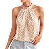 PRJN Canotta da Donna con Scollo all'Americana Top in Cotone Morbido Camicia Senza Maniche Estiva Top da Donna con Collo Alto Canotta Estiva sul Retro Camicie Canotta Casual Top Camicia