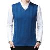 OlyljpinZ Gilet da Uomo Maglione Senza Maniche Classico Comfort attività Commerciale Cardigan Autunno Casual Pullover Smanicato Maglia Sweater Canotte