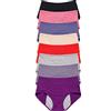 JARMAY Mutandine a vita alta a prova di perdite, confezione da 8 mutandine a prova di perdite, comode mutandine da donna taglie forti, 8 colori, 5XL