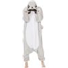 Simzoo Unisex Onesie Pigiama Intero Animali Kigurumi Adulto Carnevale Cosplay Halloween Costume per Donna Uomo Sleepwear