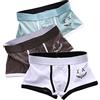 Gyios Boxer Uomo 3 Pacchetti Mutandine Maschile Biancheria Biancheria Intima di Cotone New Mid-Waist Confortevi Mutande Traspirabili-3pcs-b-set,XXL 70-80kg,3pcs