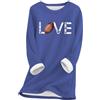 Generic Abbigliamento termico da uomo S per le donne Some Days You Just Have to Put The Hat Stampa Grafica Girocollo Manica Lunga Pullover Camicia Casual Autunno Top Donna Biancheria Intima Termica Top, Blu,