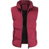 generisch Gilet da uomo, sportivo con bottoni, taglie forti, senza maniche, per attività all'aperto, grandi dimensioni, elegante, traspirante, con tasche, leggero, Colore: rosso, XXXL
