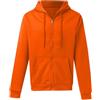 Generisch Felpa da uomo con cappuccio, con cappuccio, in tinta unita, con cerniera, tasche frontali, casual, in pile, per lo sport, giallo., L