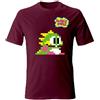 Generico T-Shirt Bubble Bobble Retrogaming Videogame Vintage (IT, Testo, M, Regular, Regular, Bordeaux)