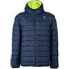 Coveri Piumino uomo con cappuccio e fodera interna in contrasto cromatico, Blu navy 1 3XL