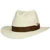 Mayser Brown Menton Panama Cappello da uomo - Made in The EU Protezione UV Sun con fascia in gros grain primavera estate, Marrone bianco (25-3014), 59,5 cm (59)