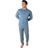 Arcte 1954 Pigiama Uomo Aperto in Fresco Cotone e Pantaloni a Righe Verticali (XL)