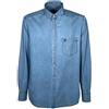 Saggio Sea Barrier Camicia Jeans Denim da 4XL a 7XL Set 1 o 3 Pezzi Leggera in Puro Cotone Button Down Taglie Forti Uomo Azzurro 3XL
