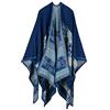 DAIHAN Poncho caldo spesso Invernale Donna Vintage Scialle Bohemian Cardigan a Cappotto a Quadri Plaid Mantella Sciarpa Tartan Cashmere Elegante J stile