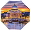 Generic Roma Italia Ombrello da Viaggio Antivento UV Pioggia Ombrelli Pieghevole Portatile, Stile:, Automatic
